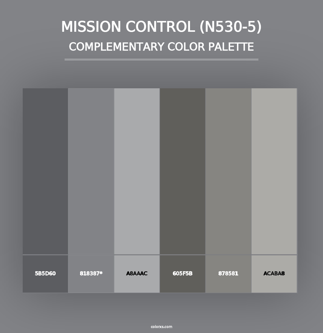 Mission Control (N530-5) - Complementary Color Palette