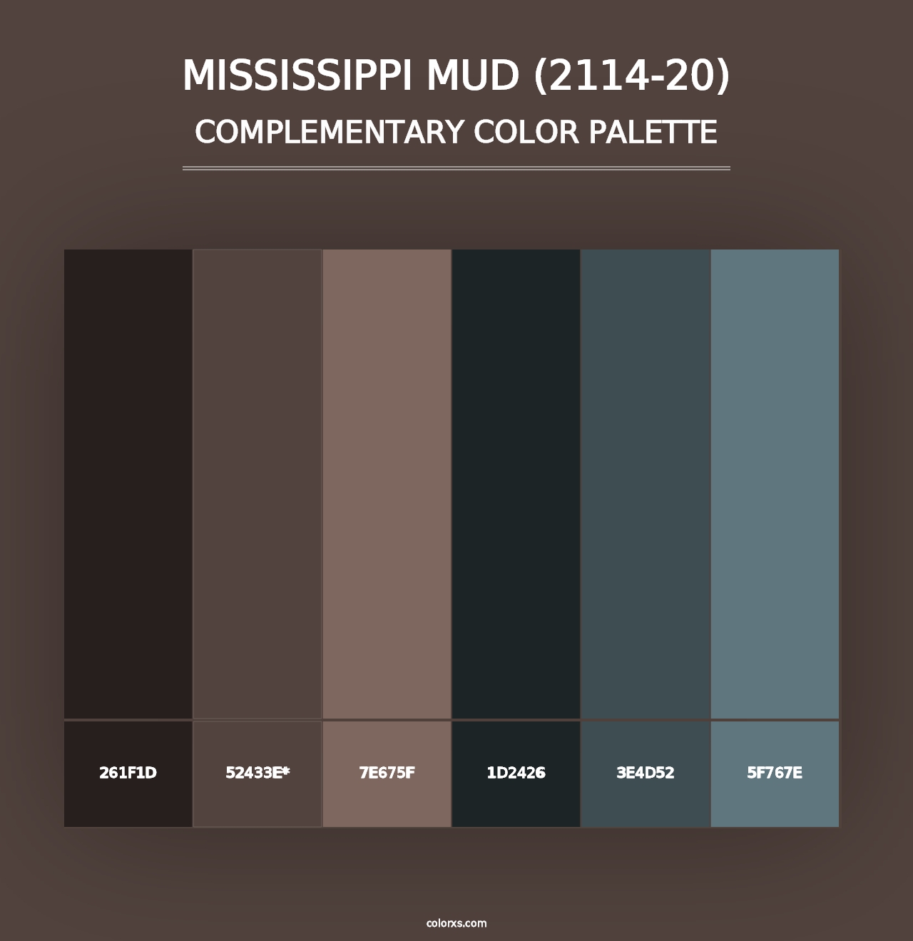 Mississippi Mud (2114-20) - Complementary Color Palette