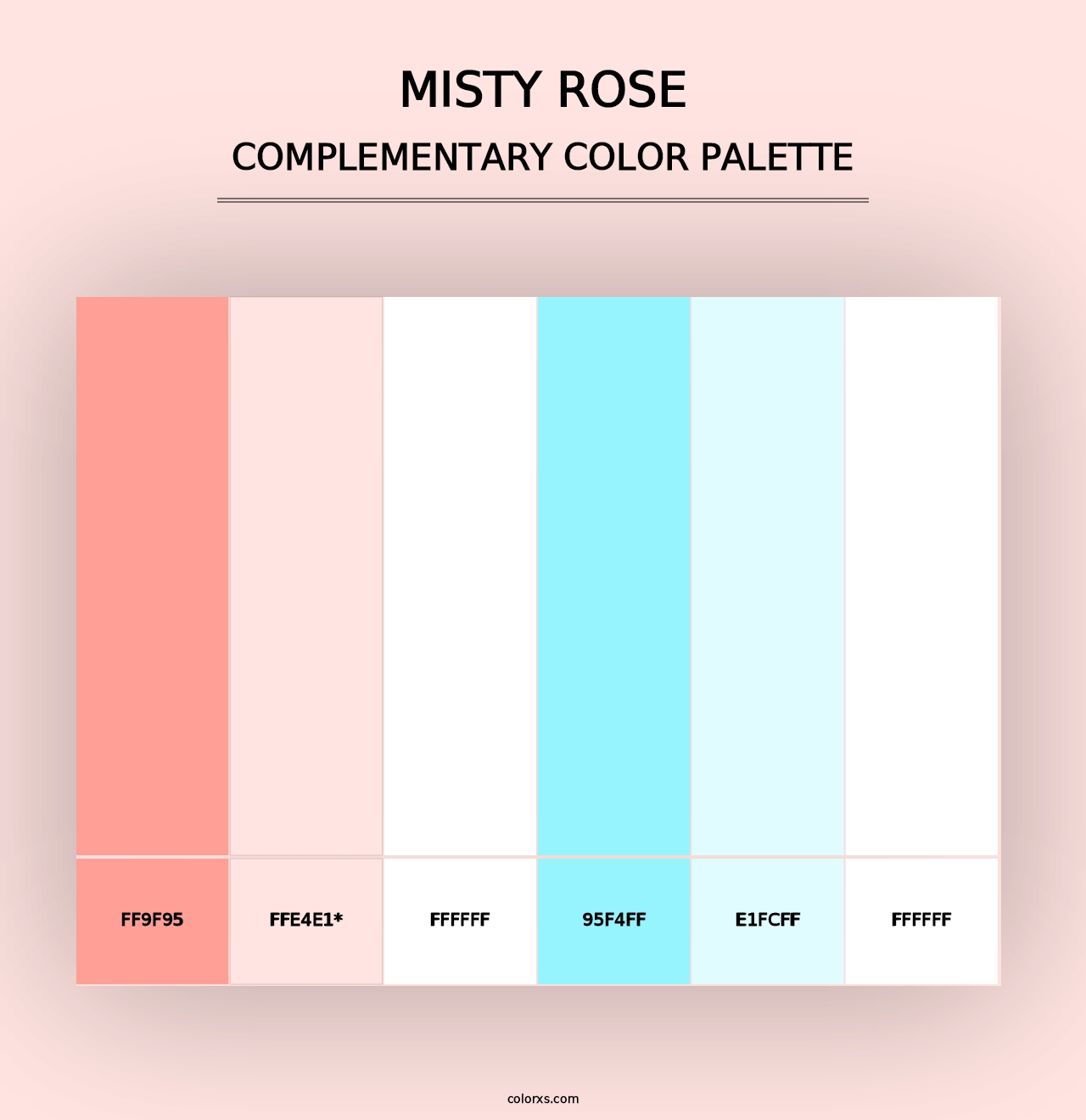 Misty Rose - Complementary Color Palette