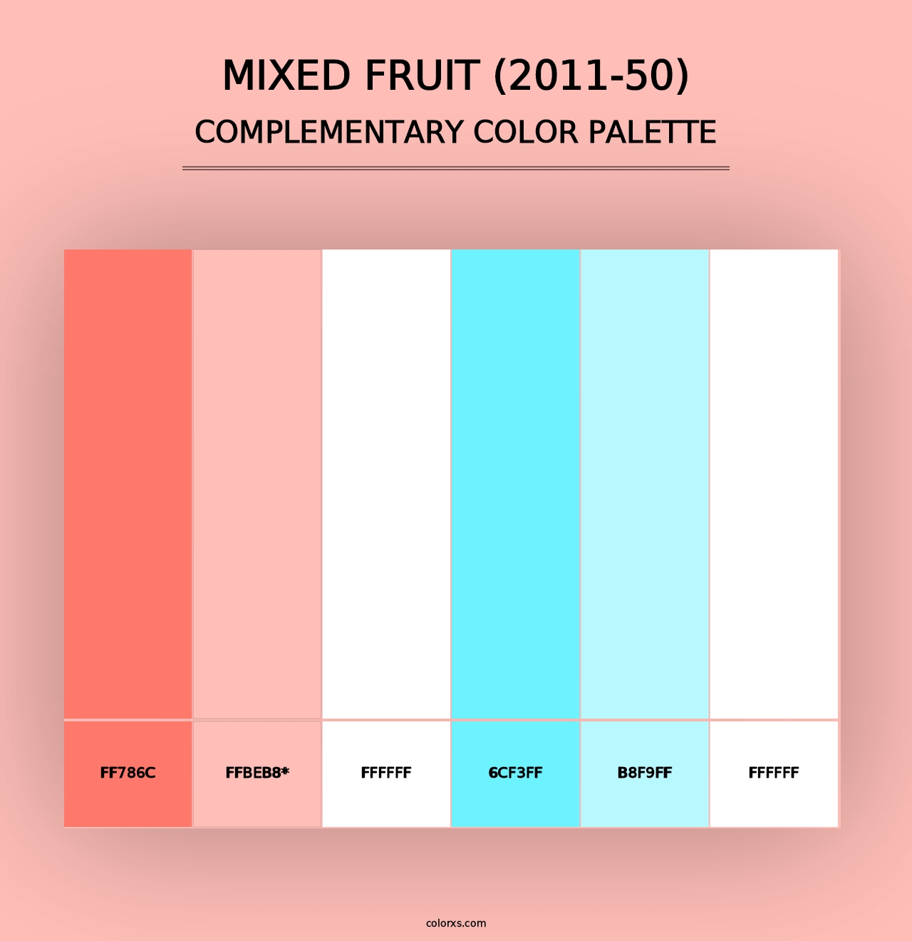 Mixed Fruit (2011-50) - Complementary Color Palette