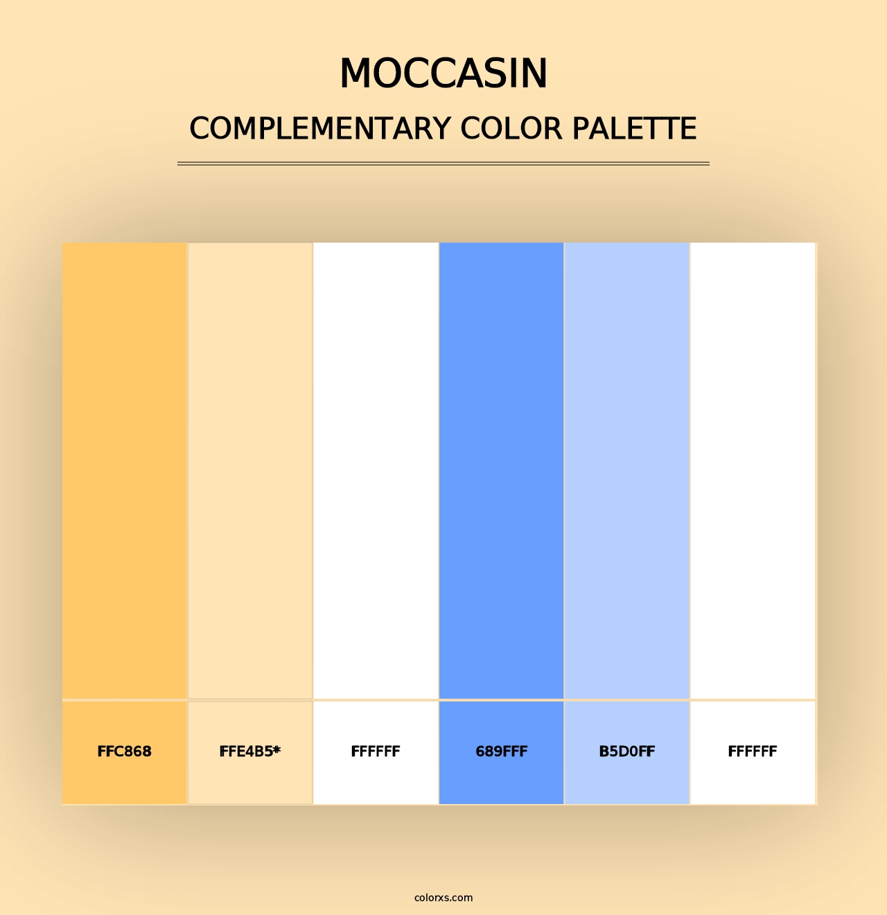 Moccasin - Complementary Color Palette