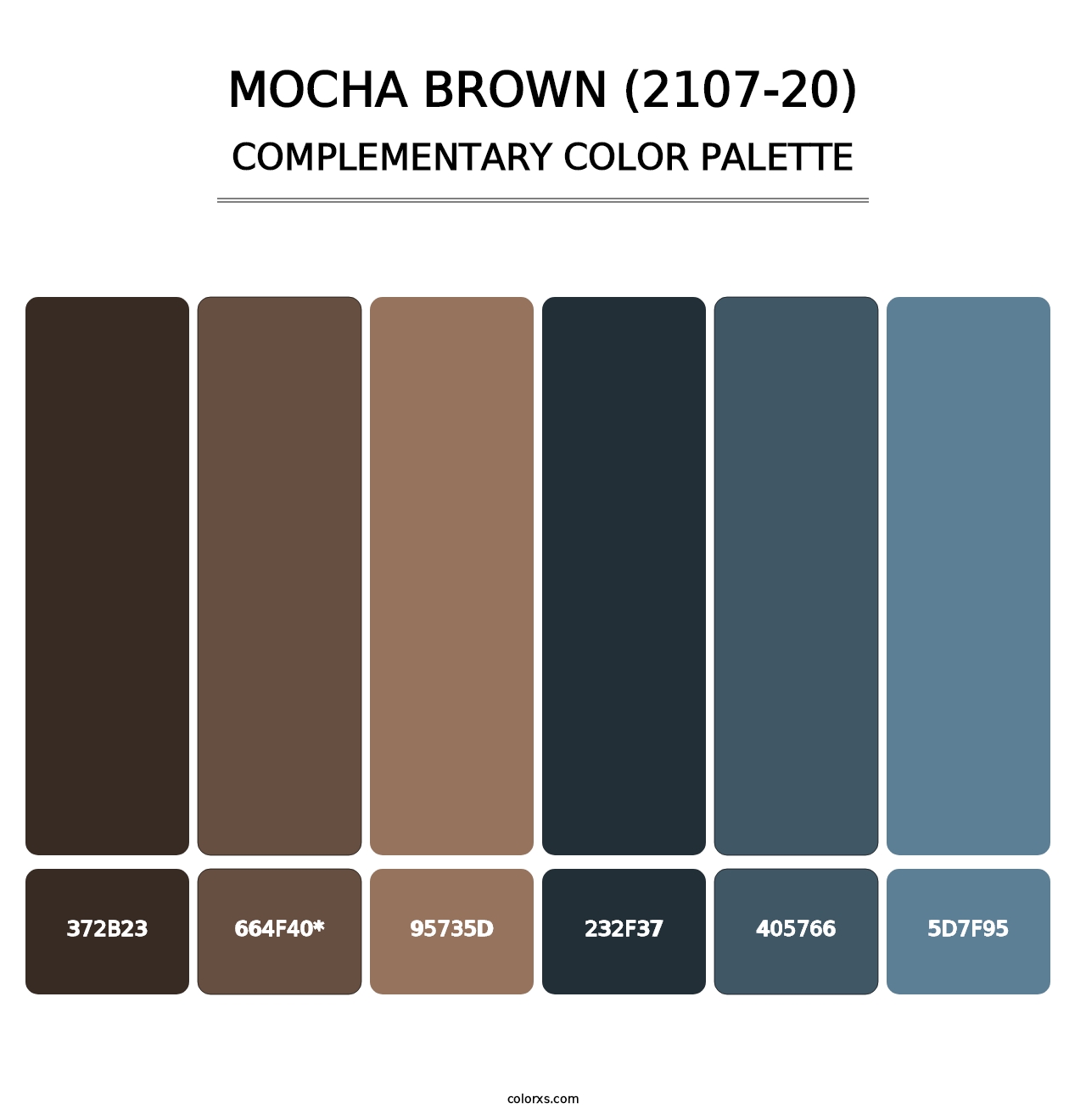 Mocha Brown (2107-20) - Complementary Color Palette