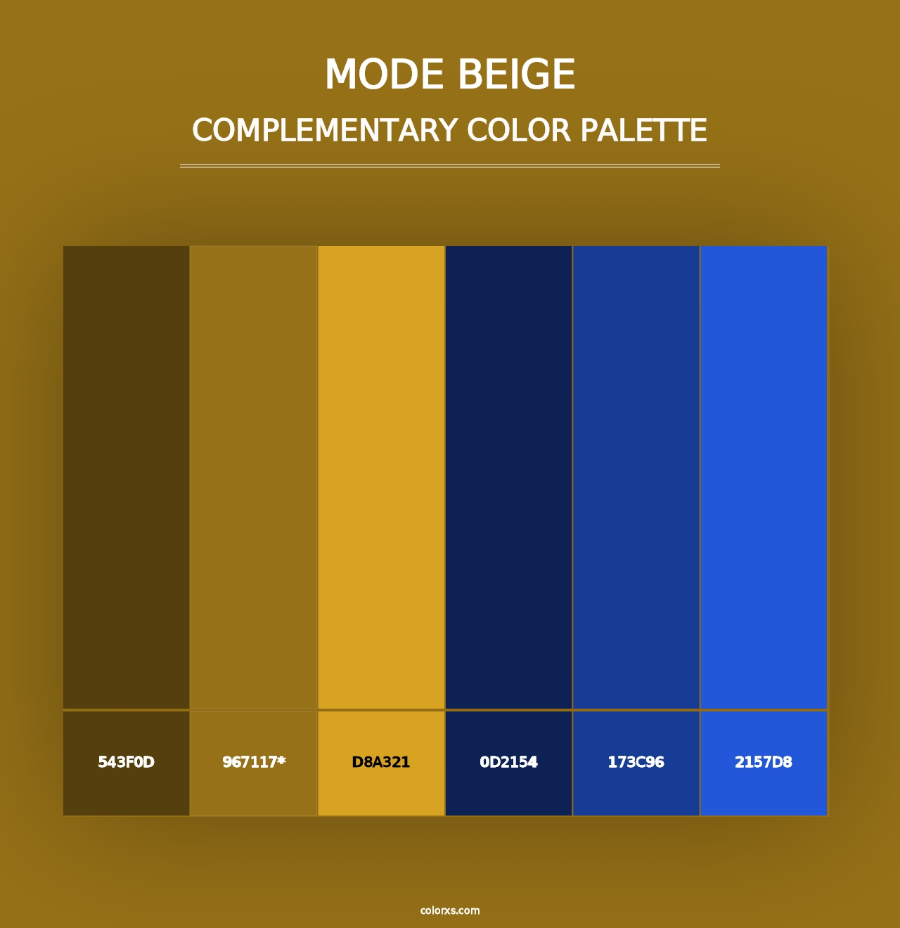 Mode Beige - Complementary Color Palette