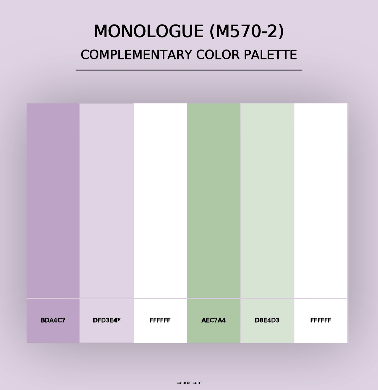 Monologue (M570-2) - Complementary Color Palette