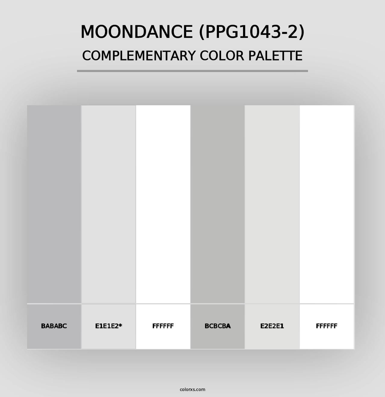 Moondance (PPG1043-2) - Complementary Color Palette