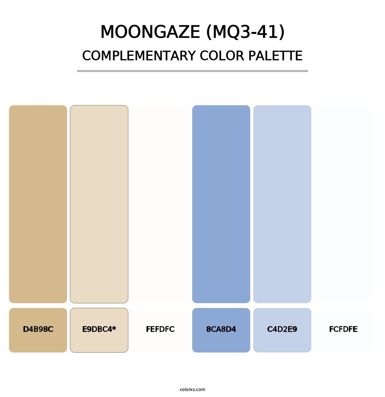 Moongaze (MQ3-41) - Complementary Color Palette