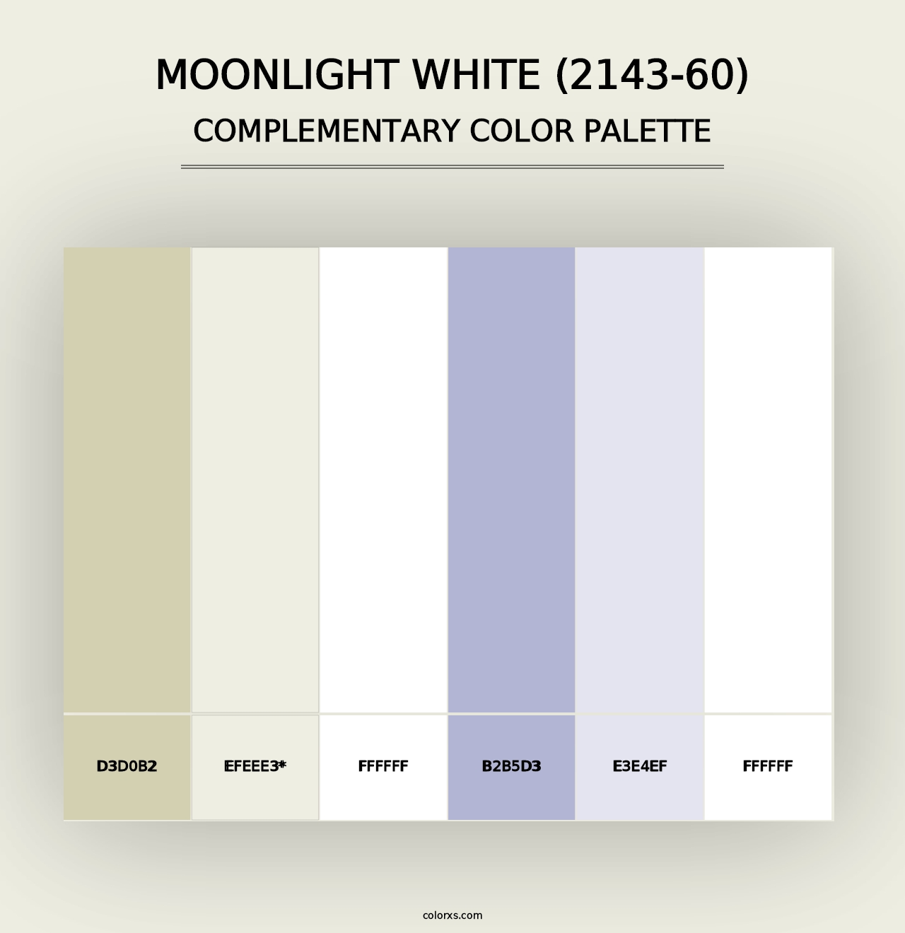 Moonlight White (2143-60) - Complementary Color Palette