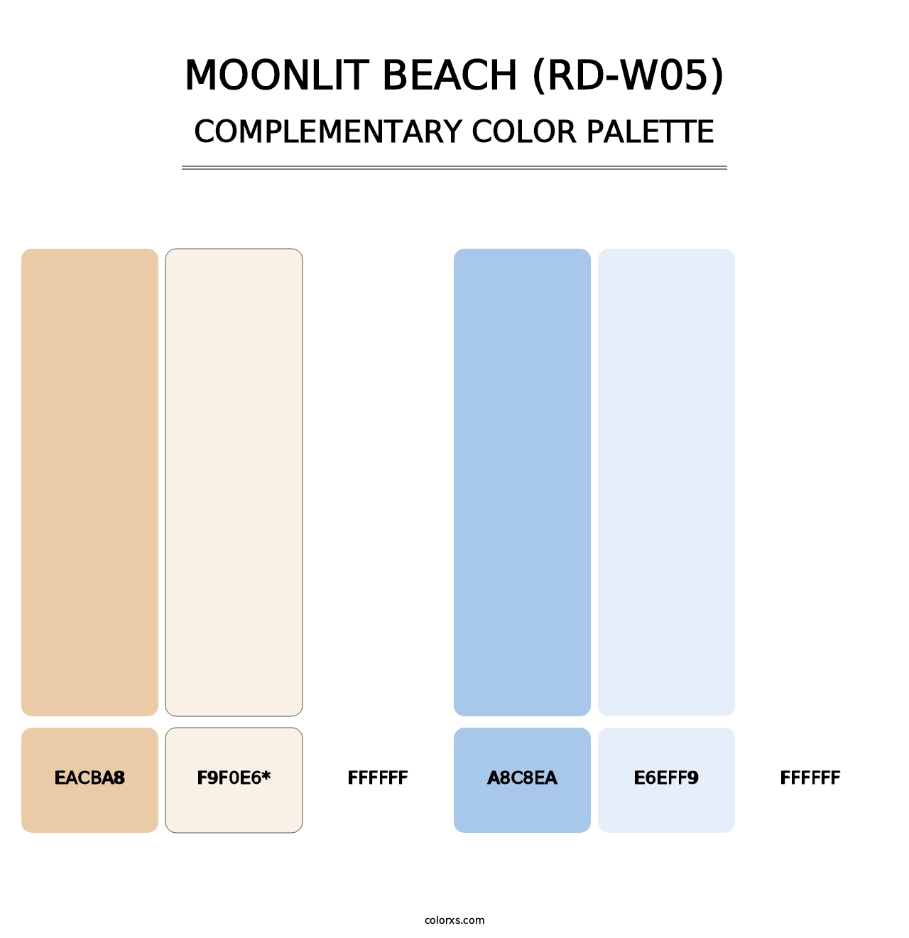 Moonlit Beach (RD-W05) - Complementary Color Palette
