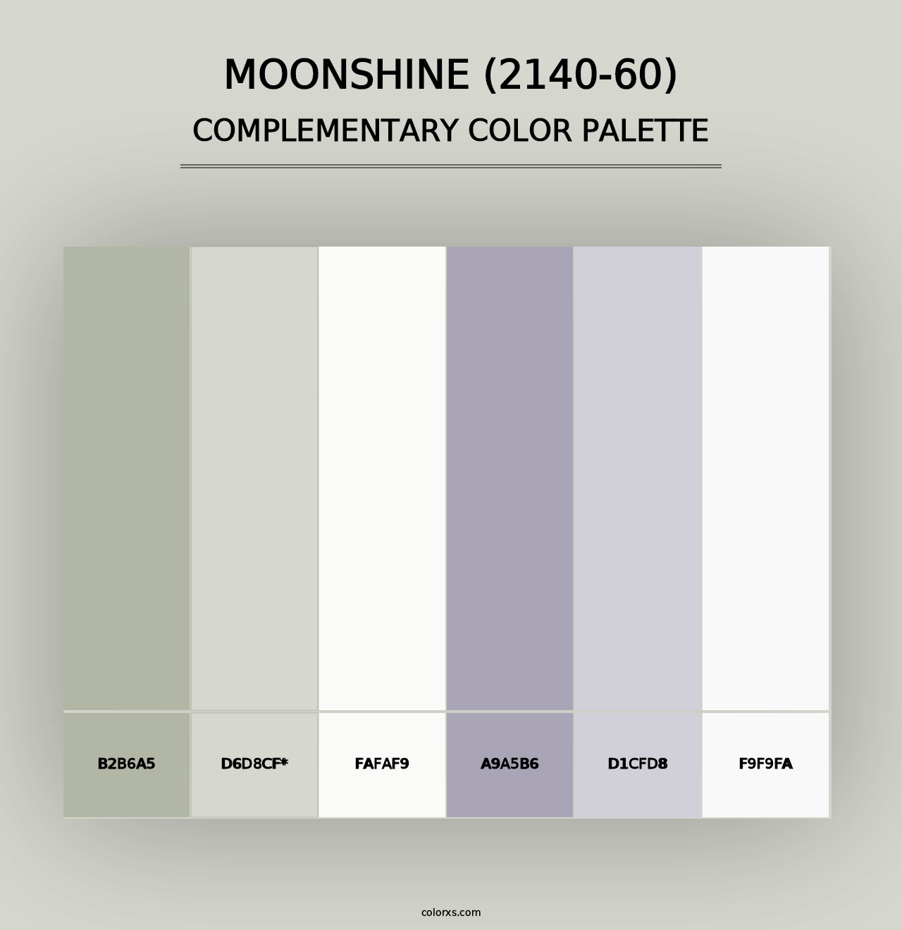 Moonshine (2140-60) - Complementary Color Palette