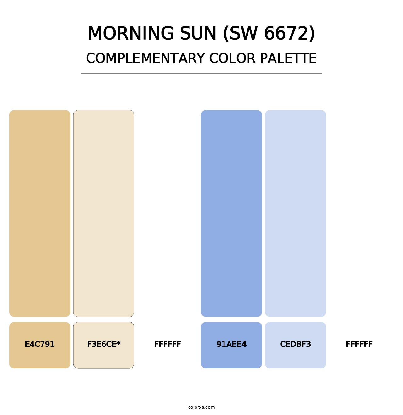 Morning Sun (SW 6672) - Complementary Color Palette