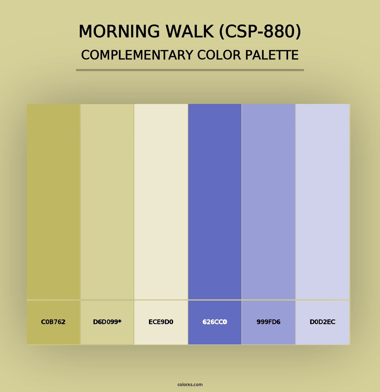 Morning Walk (CSP-880) - Complementary Color Palette