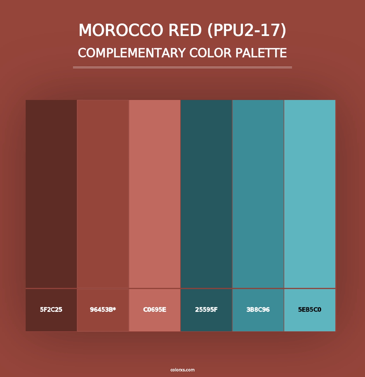 Morocco Red (PPU2-17) - Complementary Color Palette