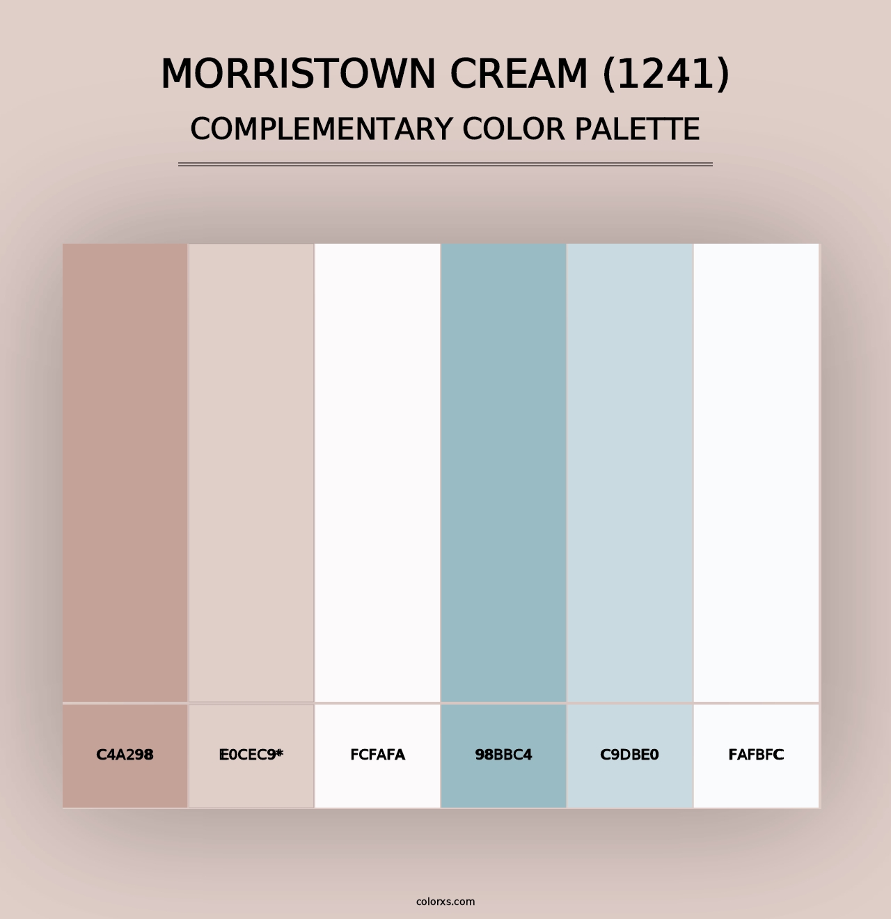 Morristown Cream (1241) - Complementary Color Palette