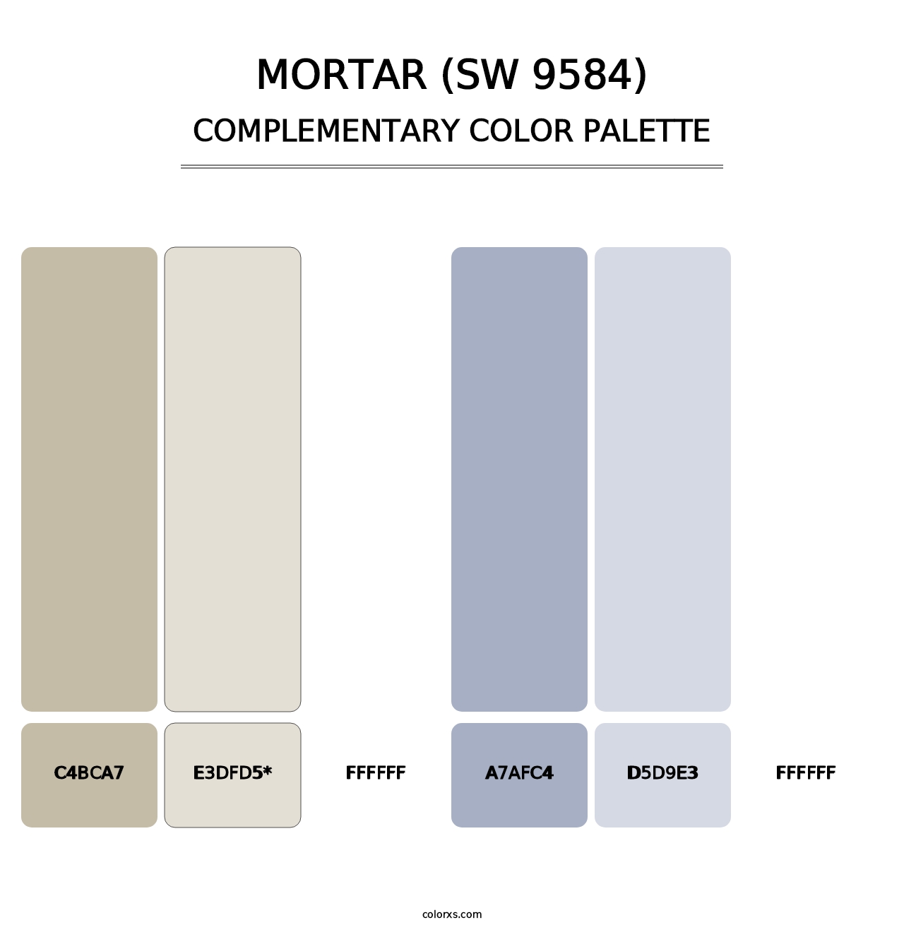 Mortar (SW 9584) - Complementary Color Palette