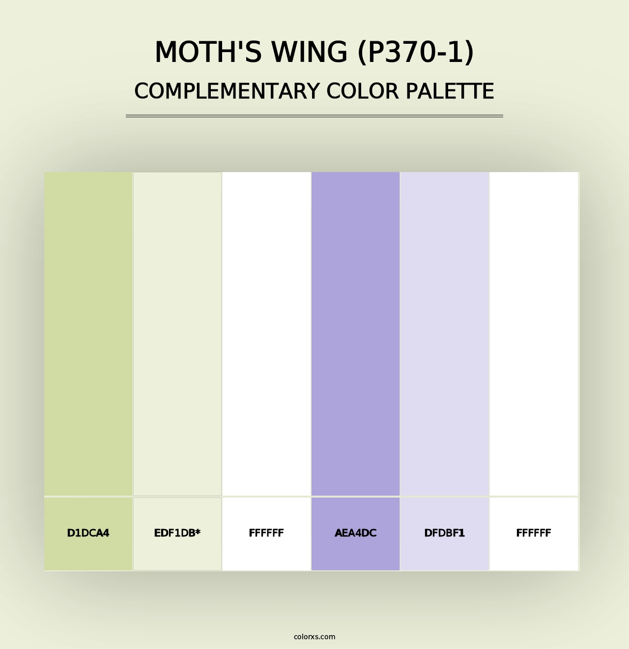 Moth'S Wing (P370-1) - Complementary Color Palette