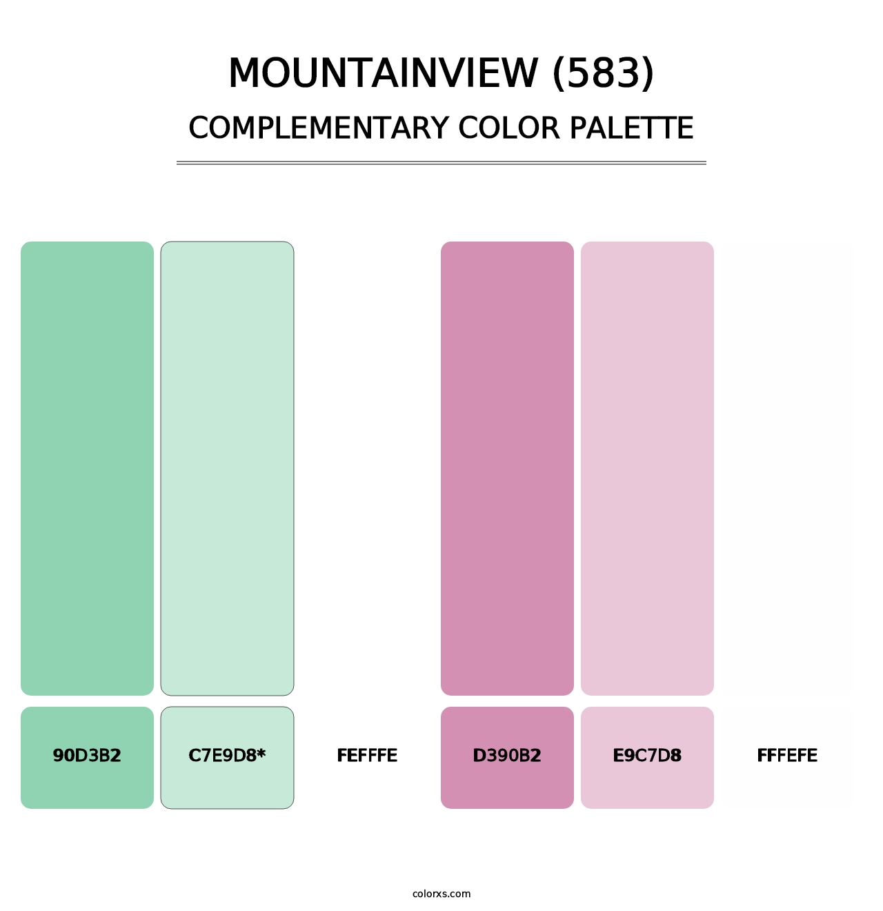 Mountainview (583) - Complementary Color Palette