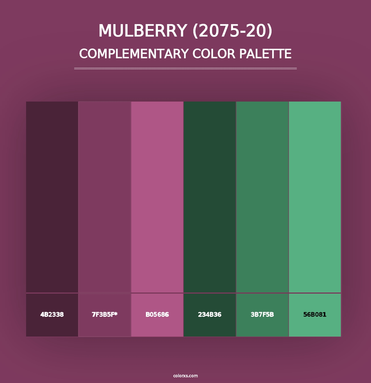 Mulberry (2075-20) - Complementary Color Palette