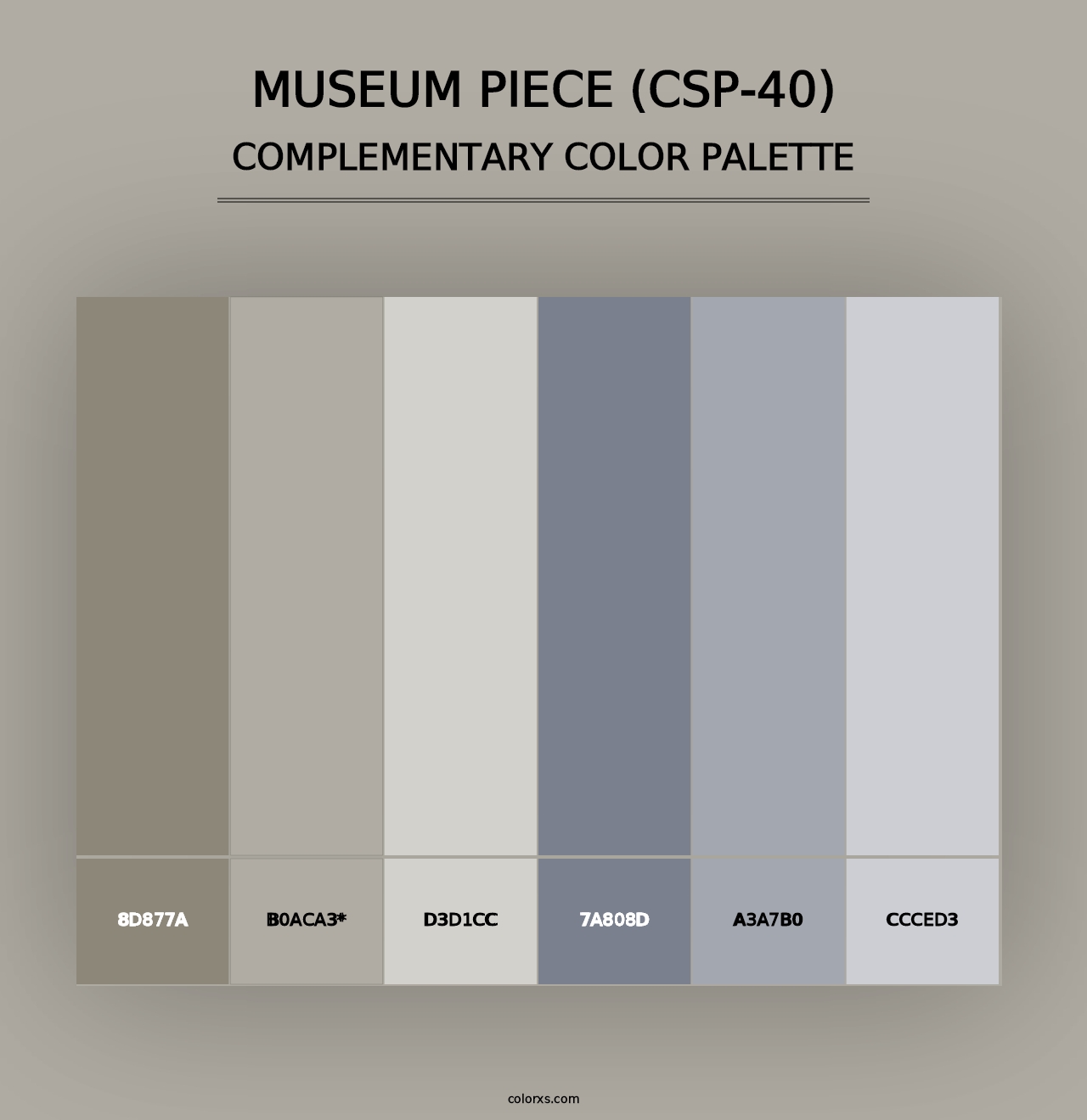 Museum Piece (CSP-40) - Complementary Color Palette