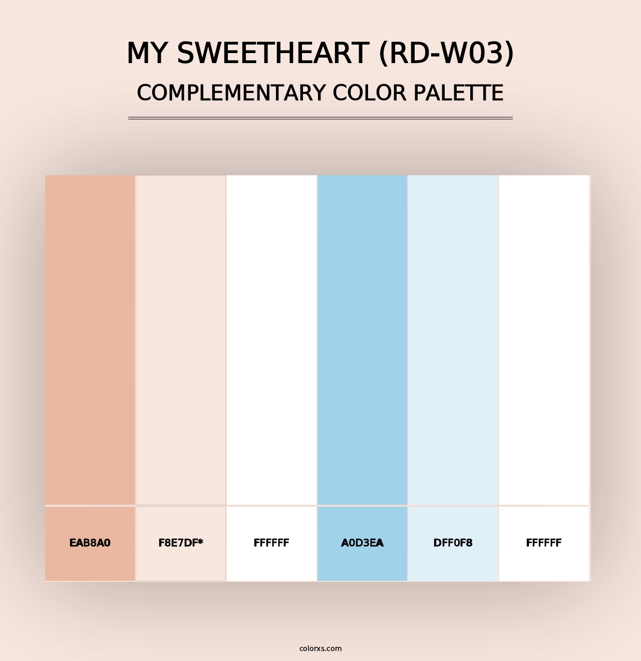 My Sweetheart (RD-W03) - Complementary Color Palette