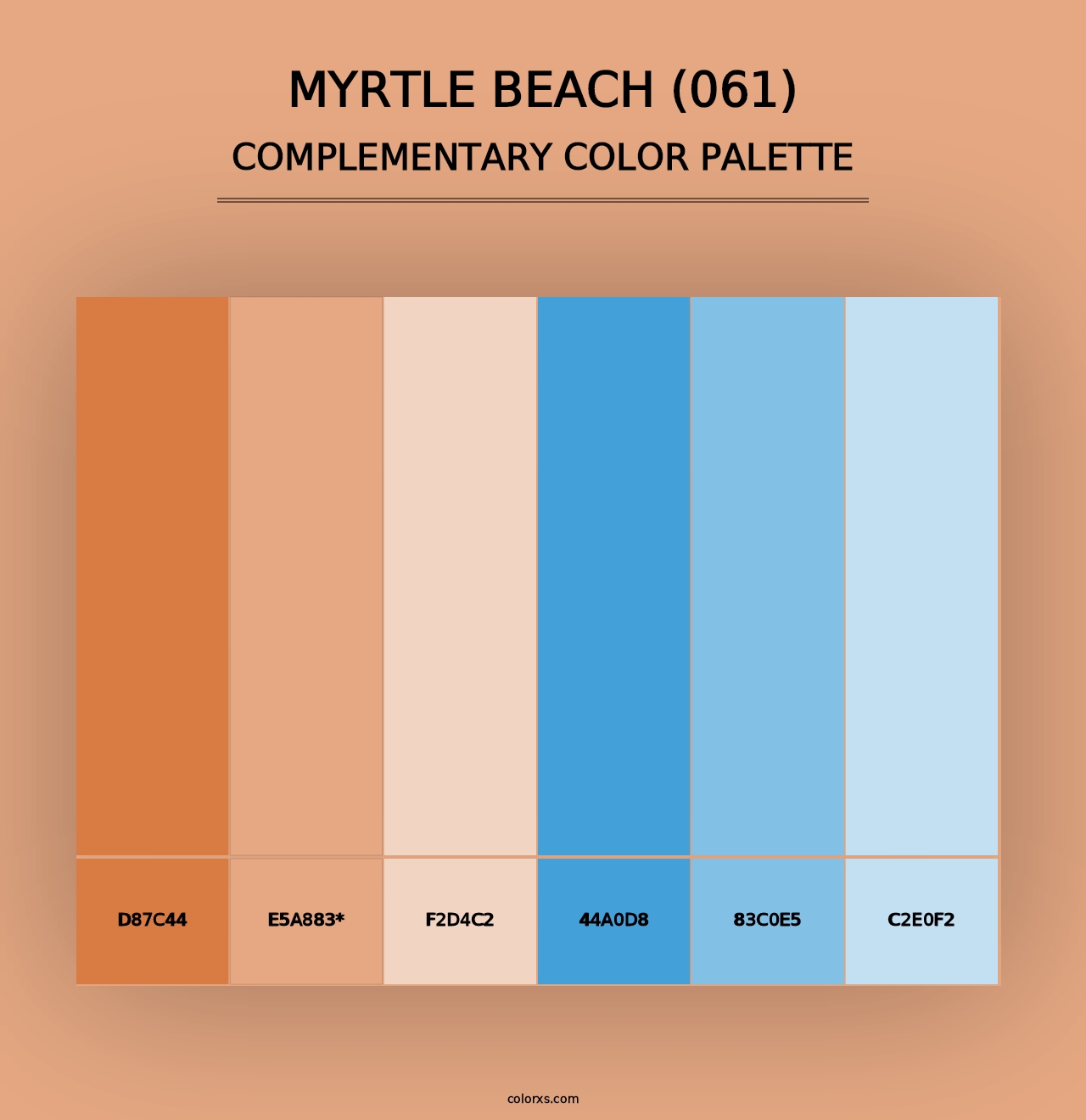 Myrtle Beach (061) - Complementary Color Palette