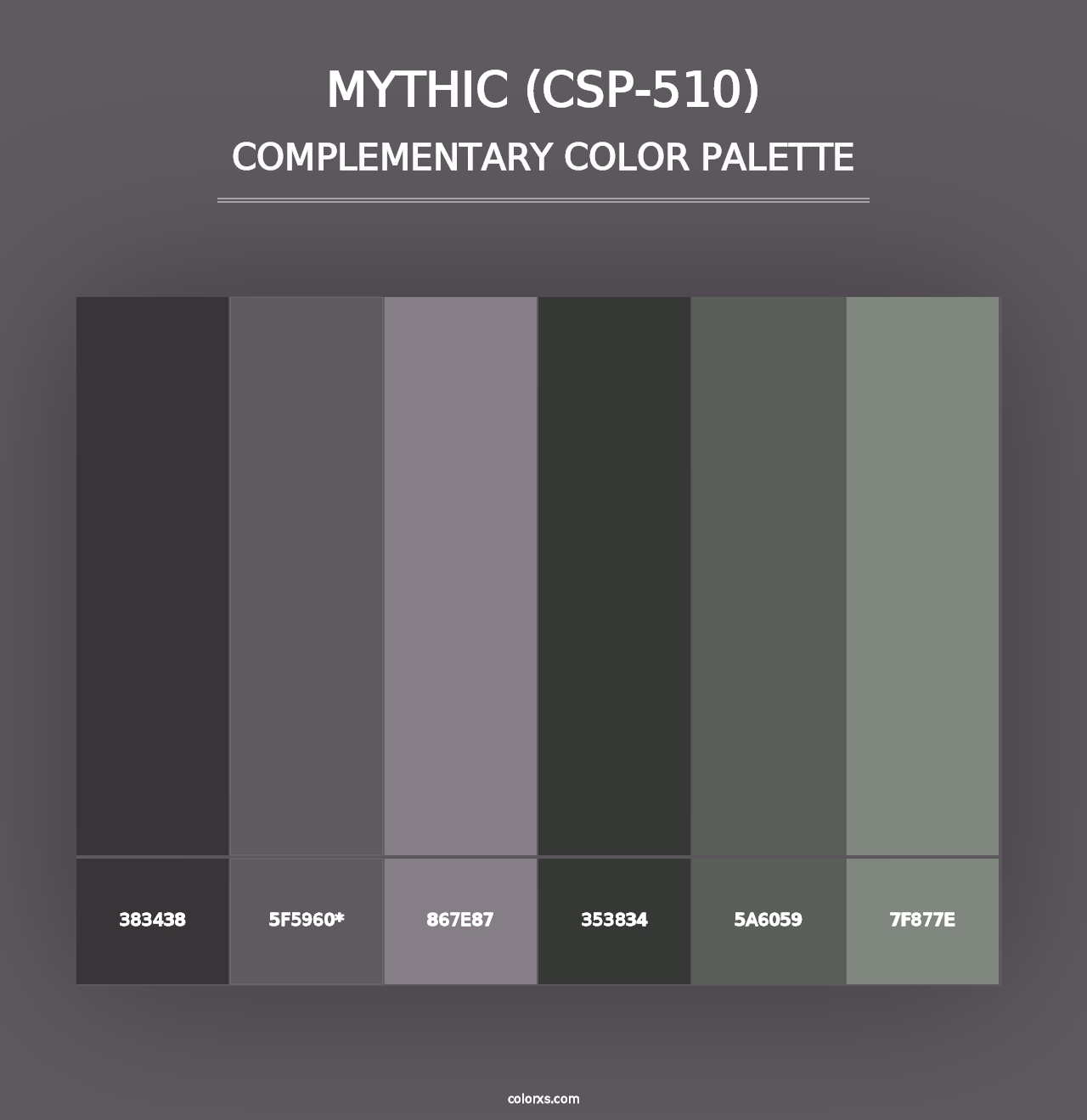 Mythic (CSP-510) - Complementary Color Palette