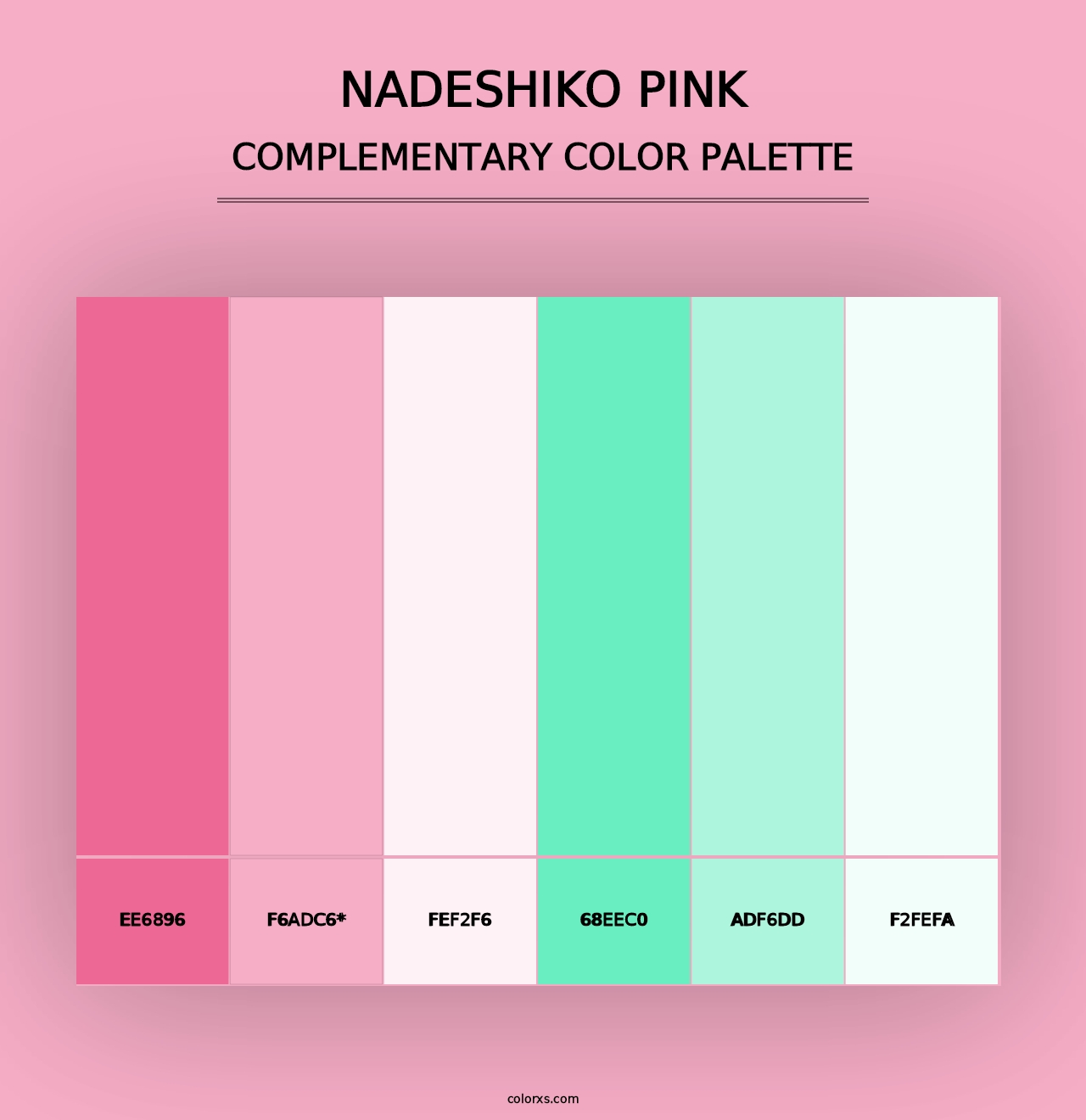 Nadeshiko Pink - Complementary Color Palette