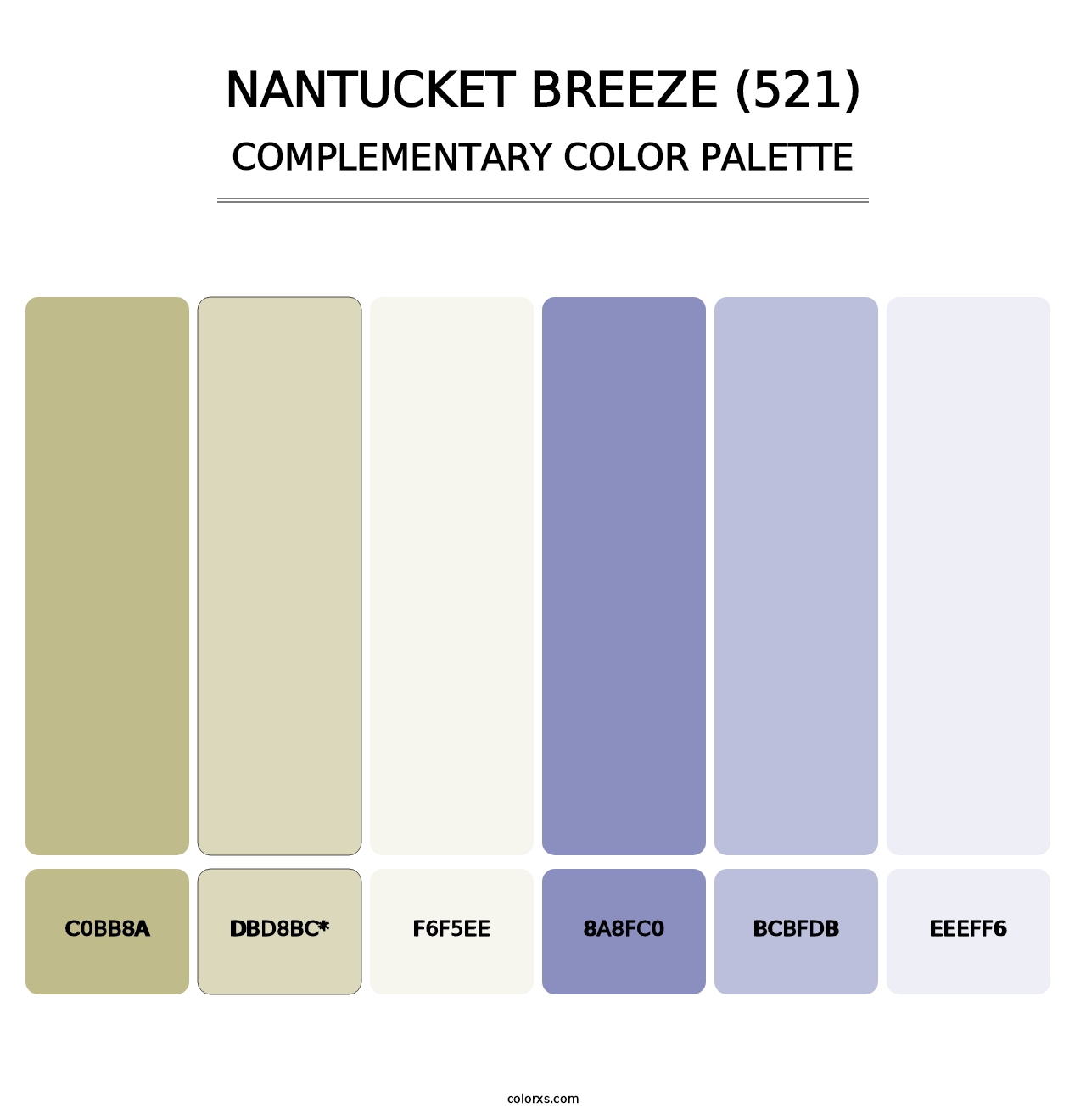 Nantucket Breeze (521) - Complementary Color Palette