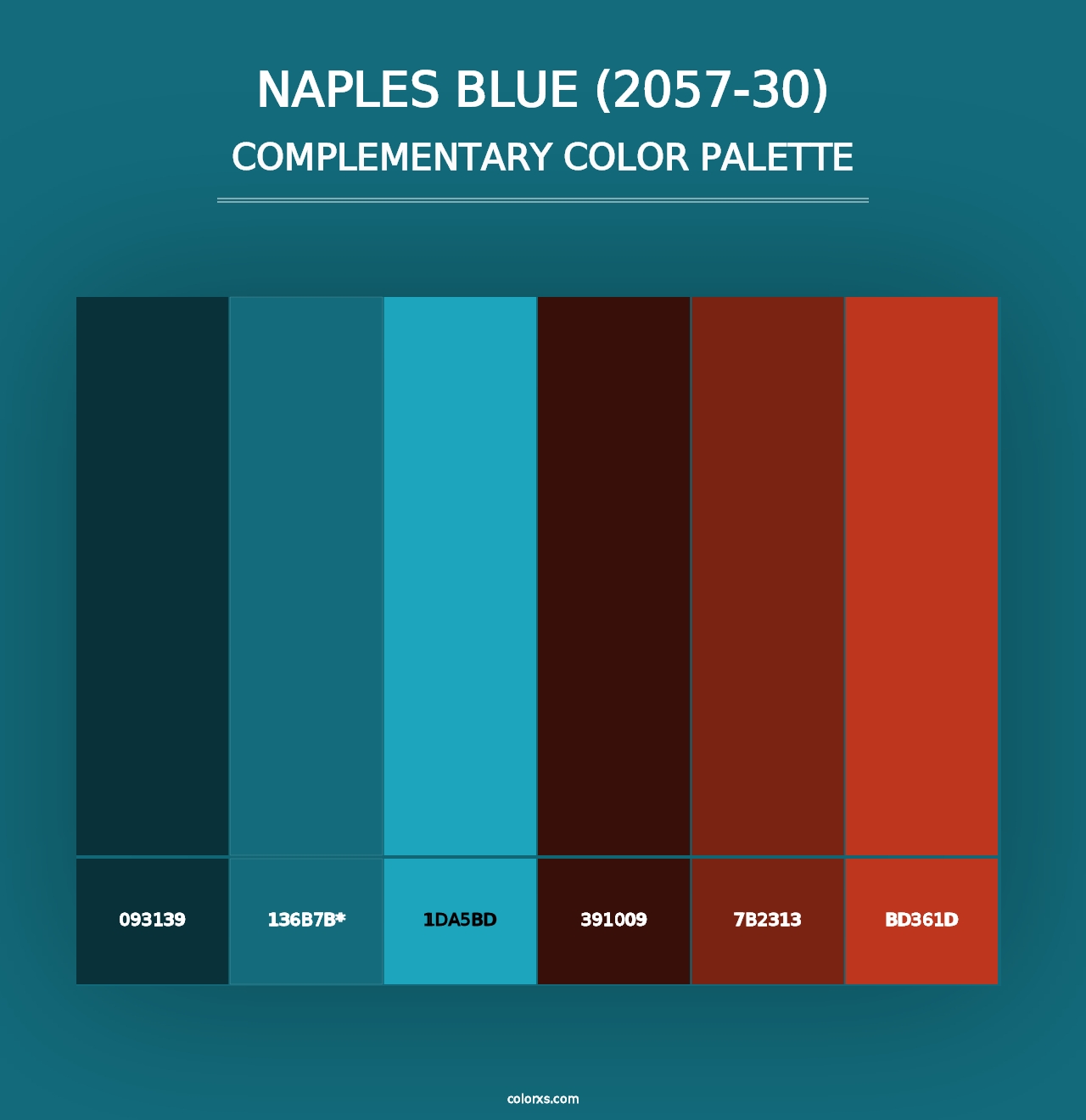 Naples Blue (2057-30) - Complementary Color Palette