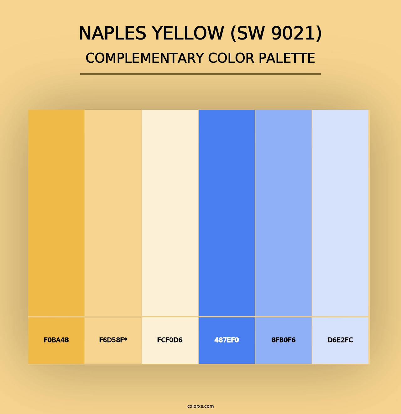 Naples Yellow (SW 9021) - Complementary Color Palette