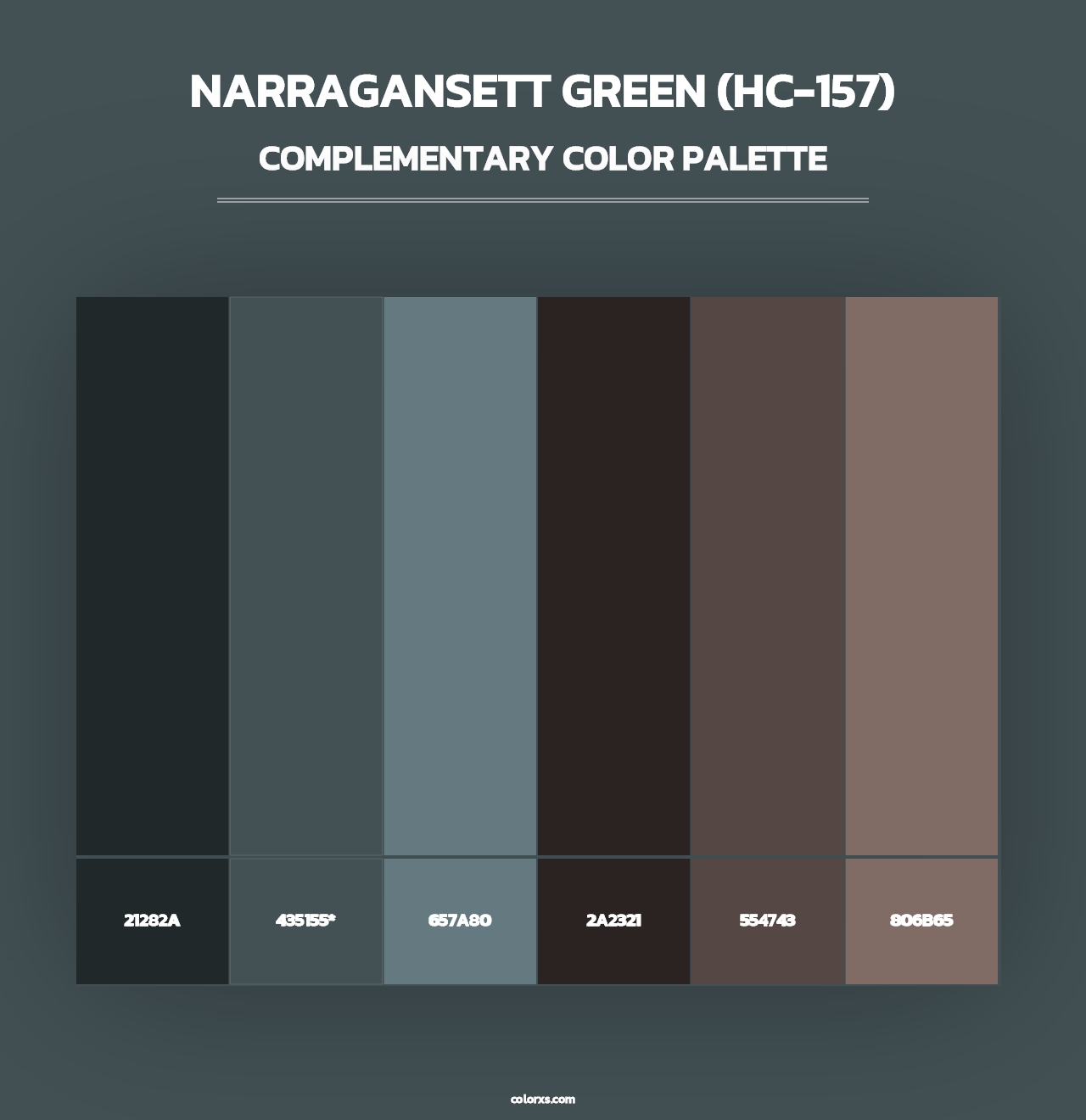 Narragansett Green (HC-157) - Complementary Color Palette