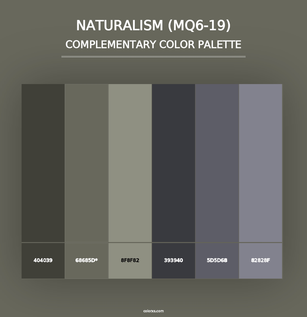 Naturalism (MQ6-19) - Complementary Color Palette