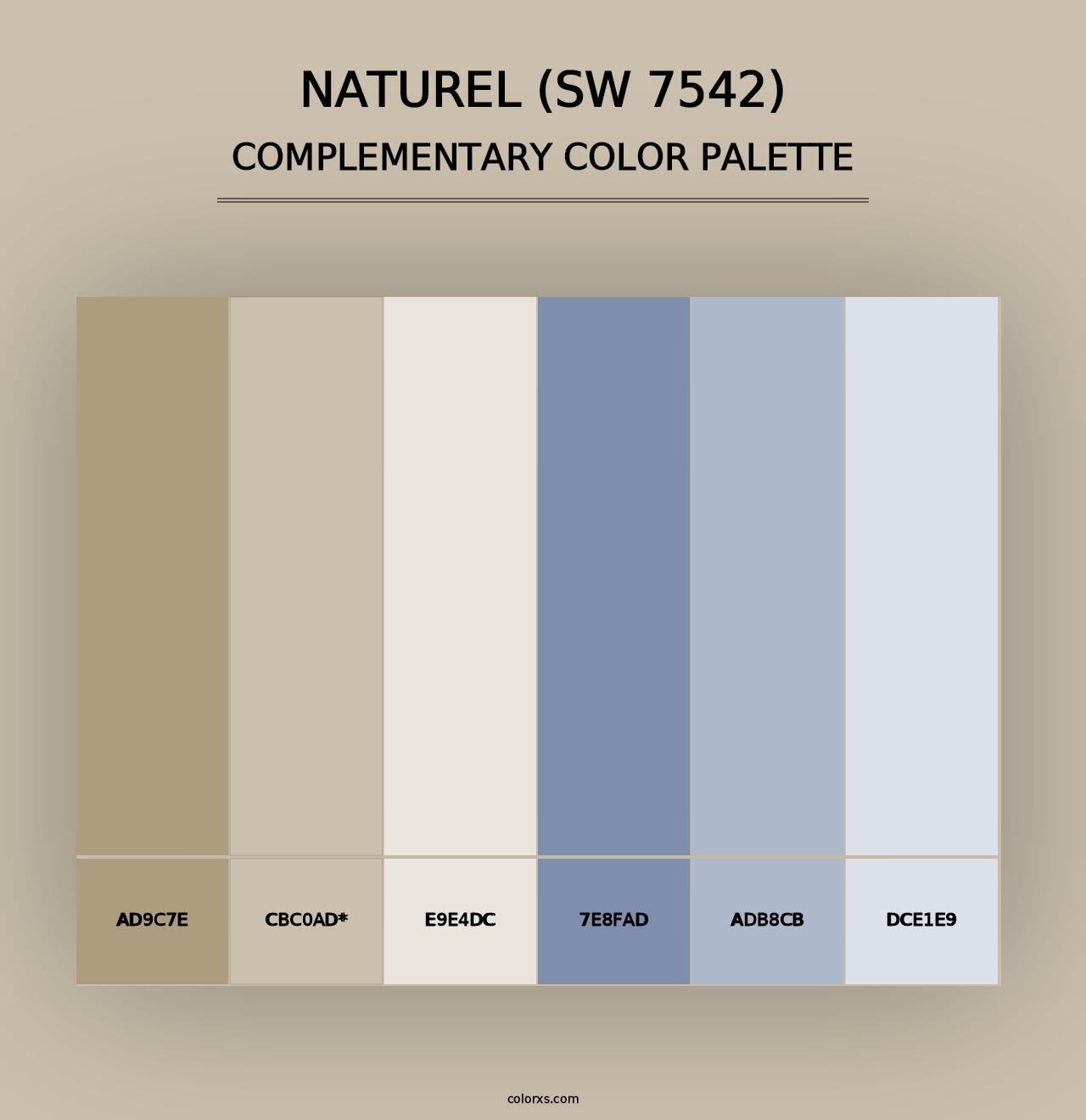 Naturel (SW 7542) - Complementary Color Palette