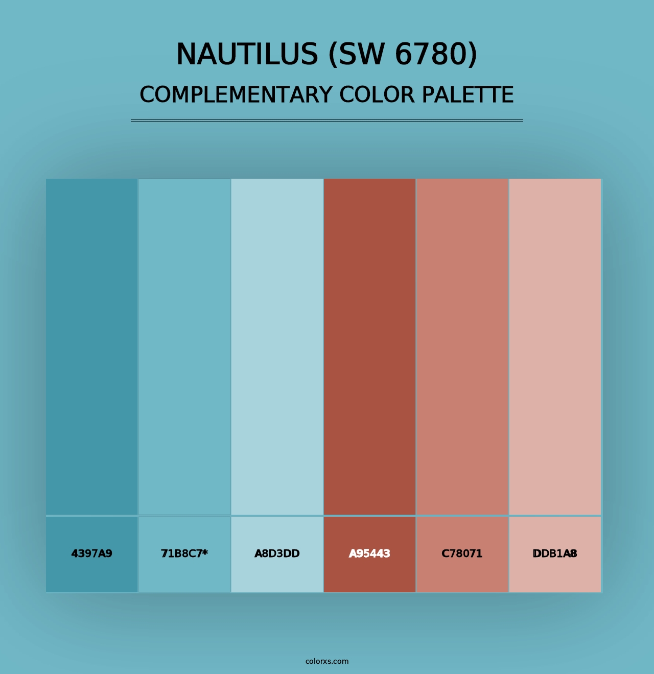 Nautilus (SW 6780) - Complementary Color Palette