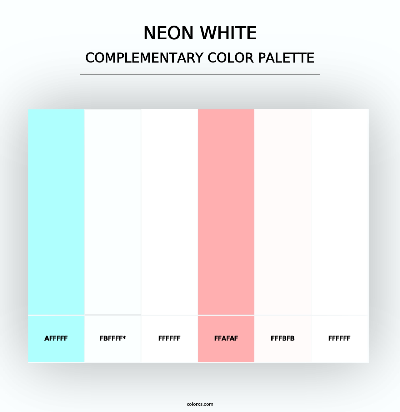 Neon White - Complementary Color Palette