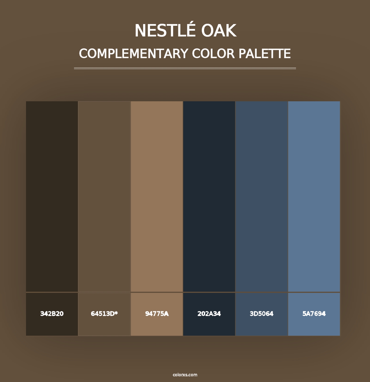 Nestlé Oak - Complementary Color Palette