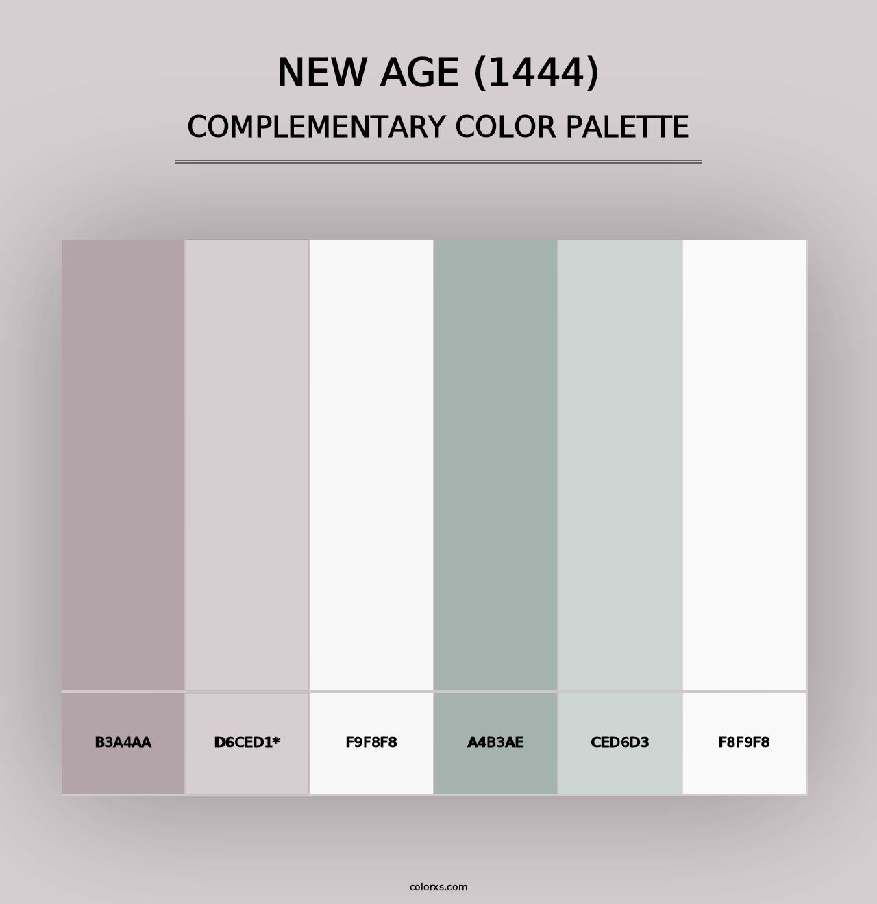 New Age (1444) - Complementary Color Palette