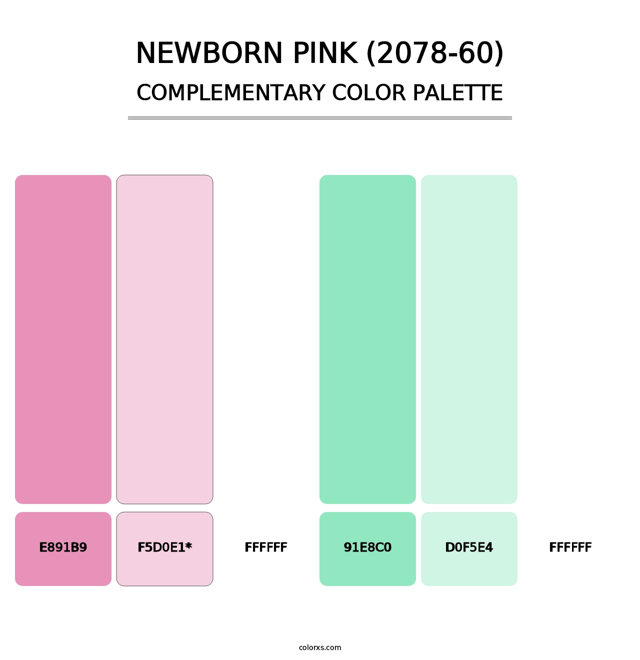 Newborn Pink (2078-60) - Complementary Color Palette