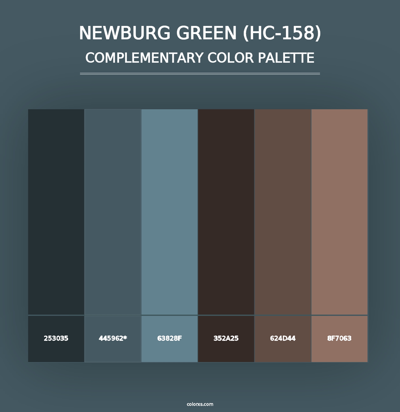 Newburg Green (HC-158) - Complementary Color Palette