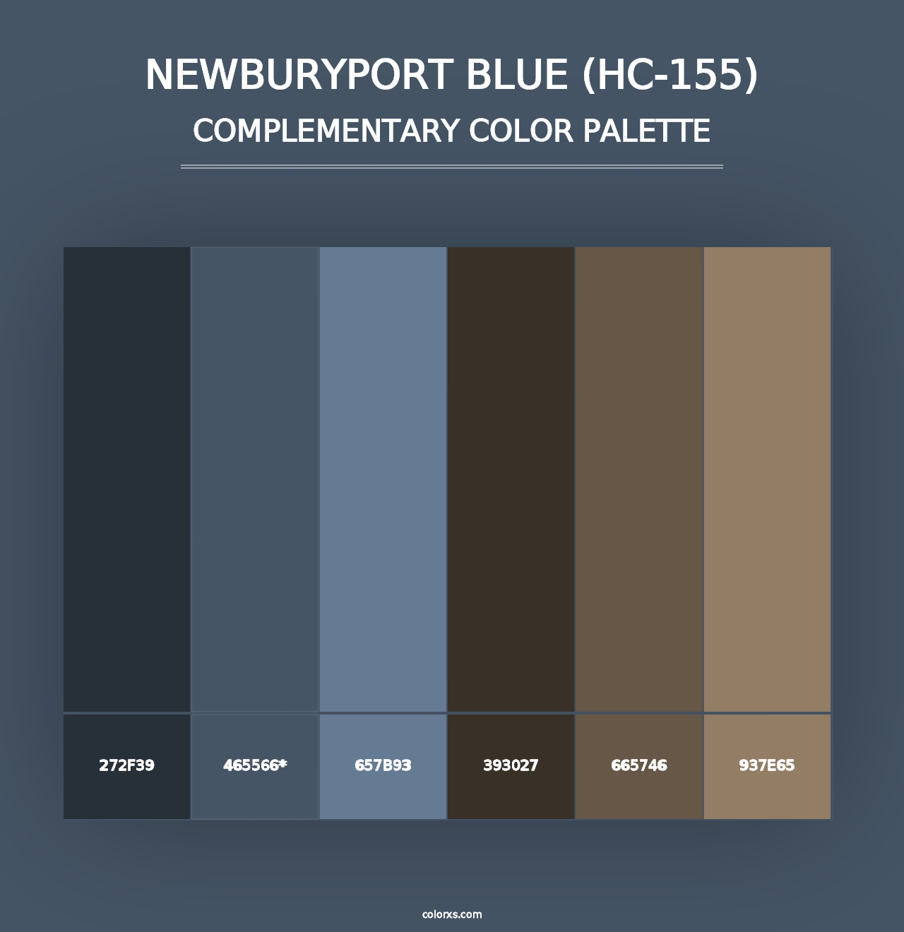 Newburyport Blue (HC-155) - Complementary Color Palette