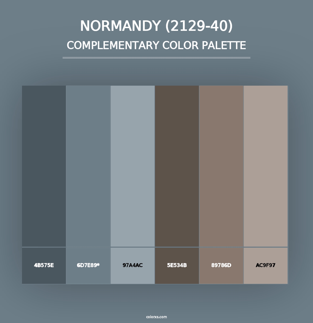 Normandy (2129-40) - Complementary Color Palette