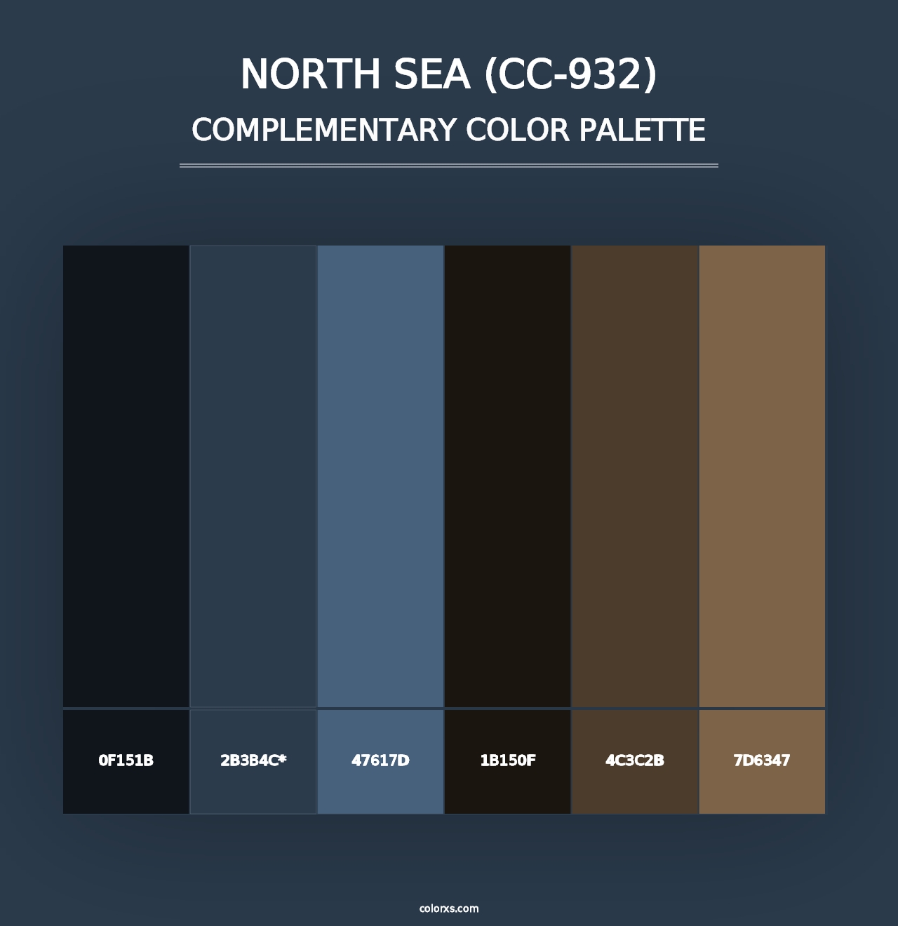 North Sea (CC-932) - Complementary Color Palette