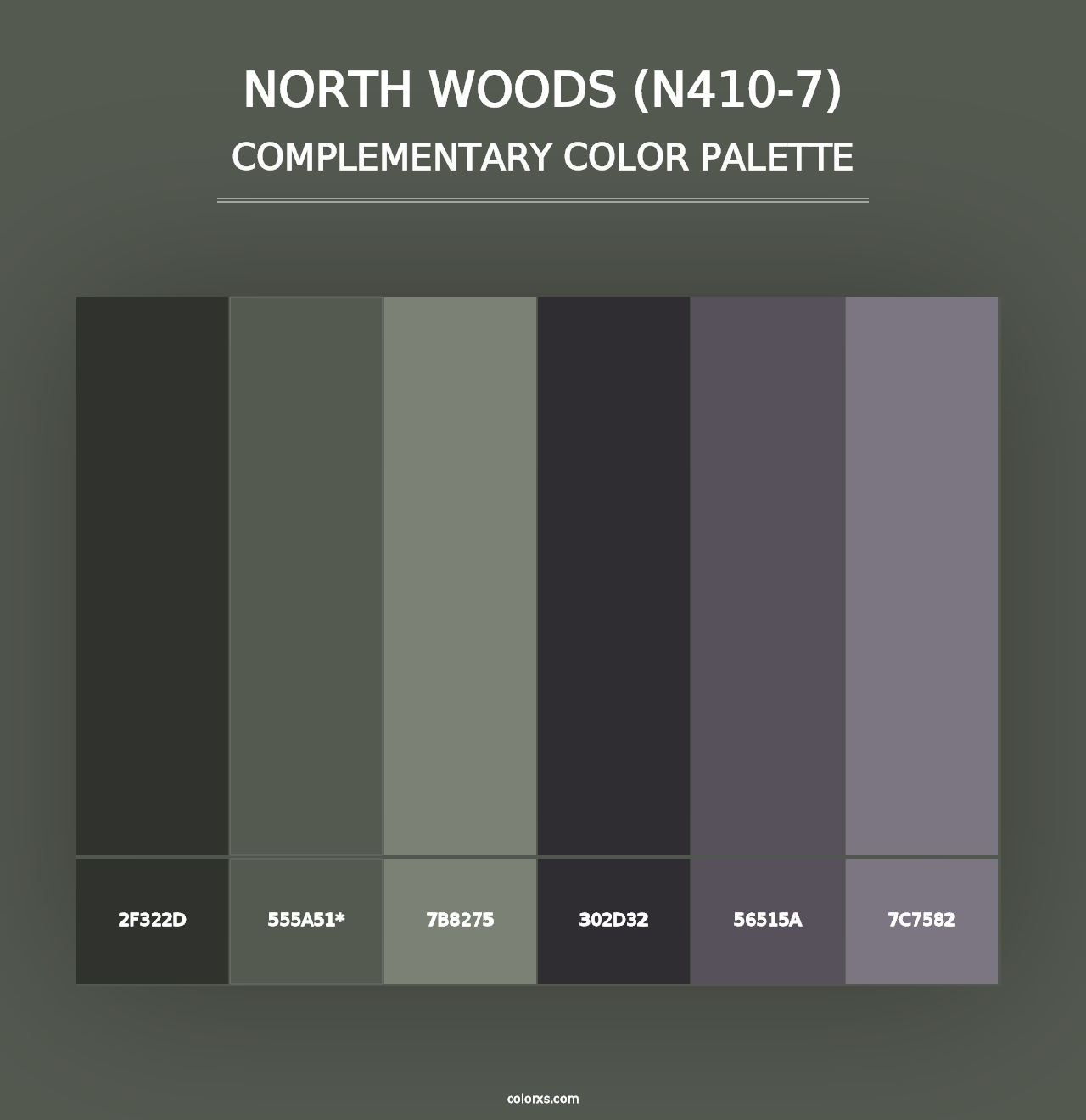 North Woods (N410-7) - Complementary Color Palette