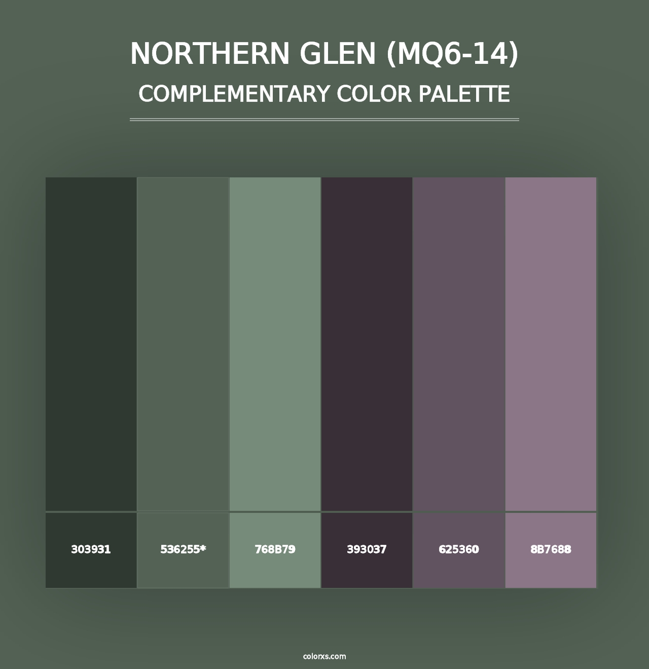 Northern Glen (MQ6-14) - Complementary Color Palette