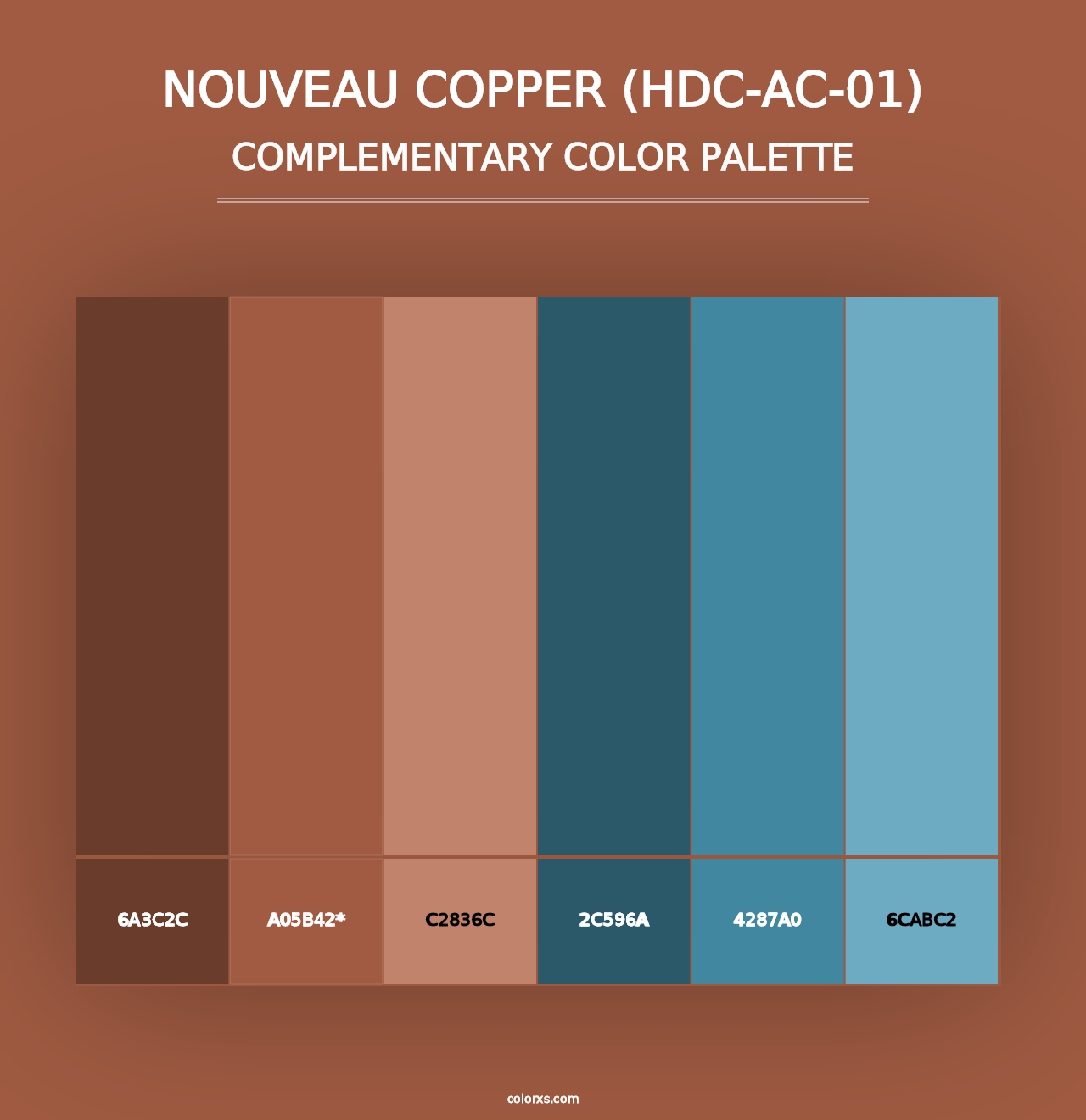 Nouveau Copper (HDC-AC-01) - Complementary Color Palette