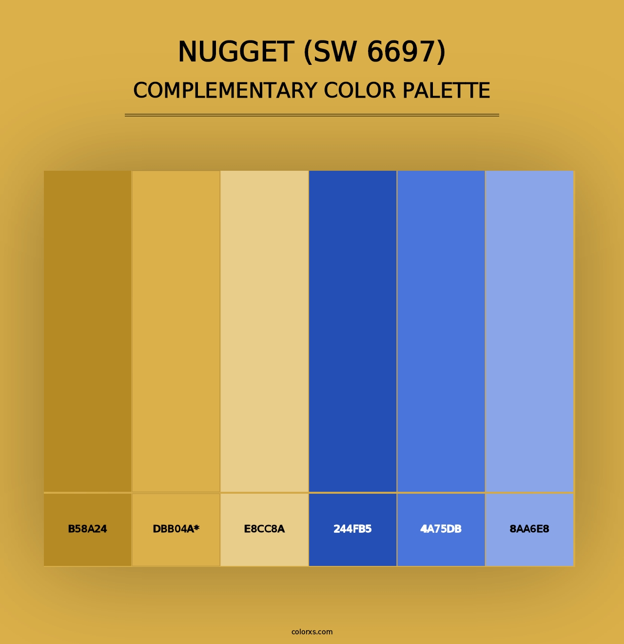 Nugget (SW 6697) - Complementary Color Palette