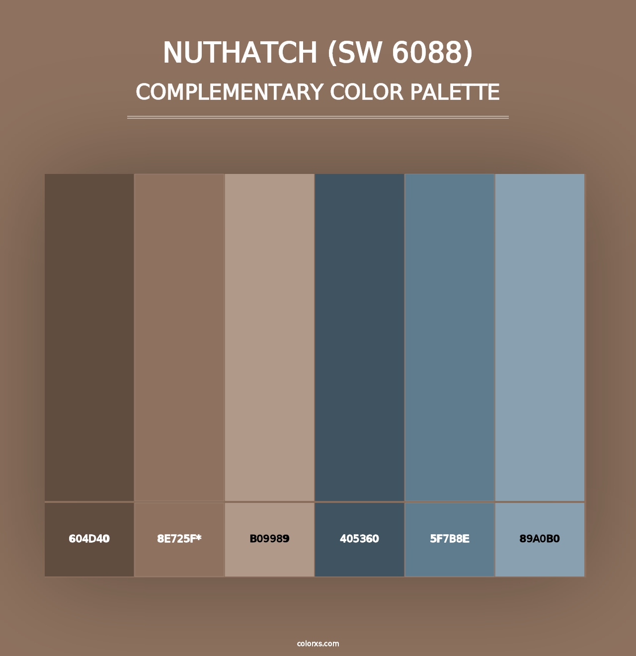 Nuthatch (SW 6088) - Complementary Color Palette