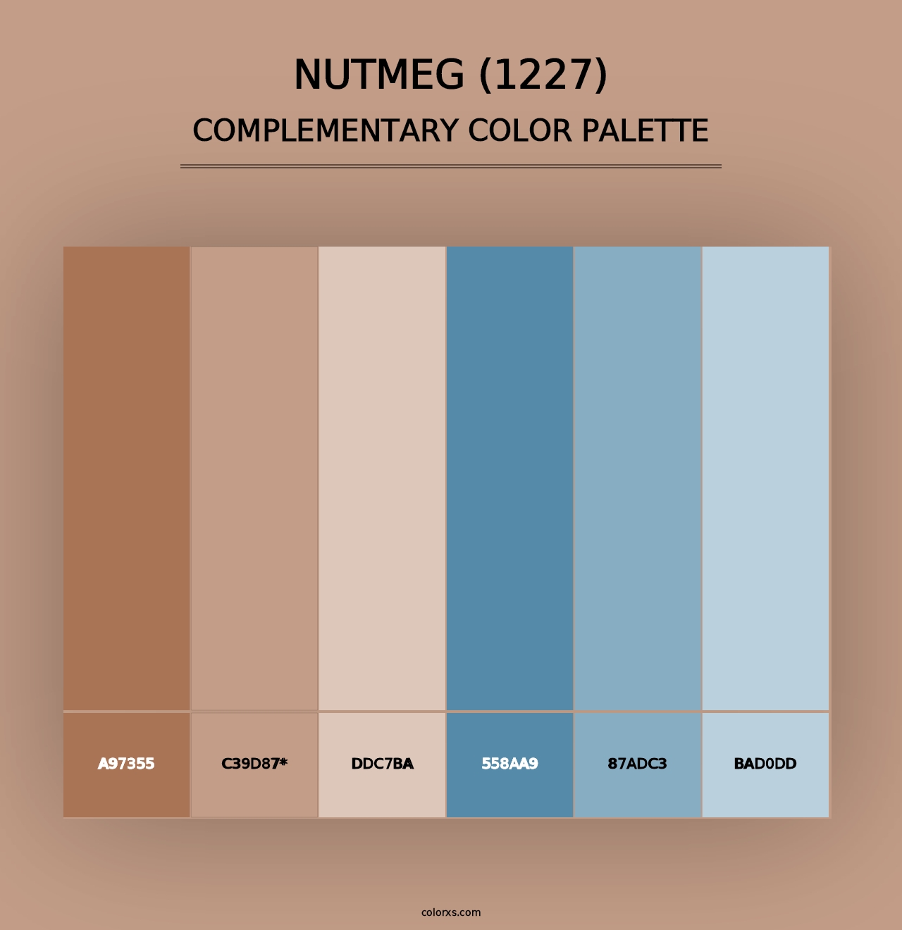 Nutmeg (1227) - Complementary Color Palette