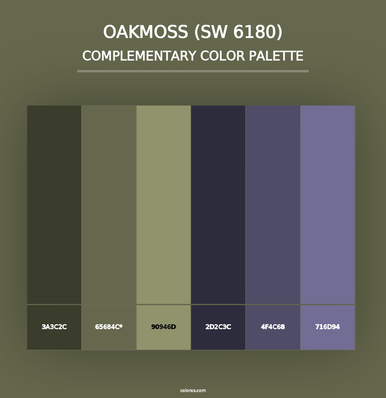 Oakmoss (SW 6180) - Complementary Color Palette