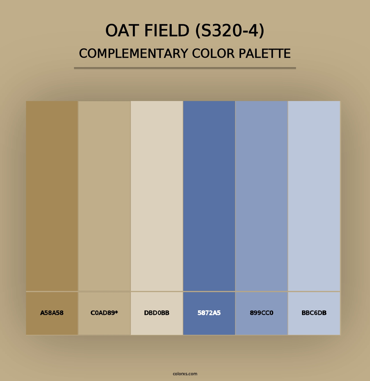 Oat Field (S320-4) - Complementary Color Palette