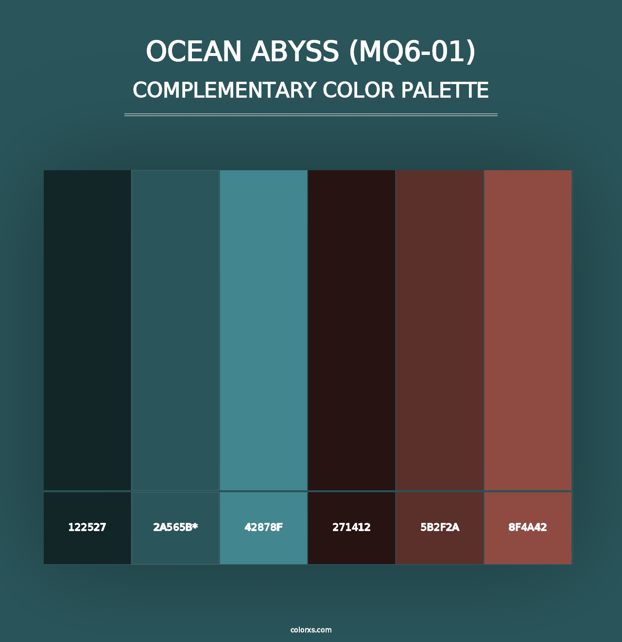 Ocean Abyss (MQ6-01) - Complementary Color Palette